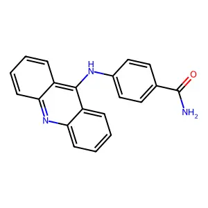 4-(9-吖啶氨基)苯甲酰胺 structure