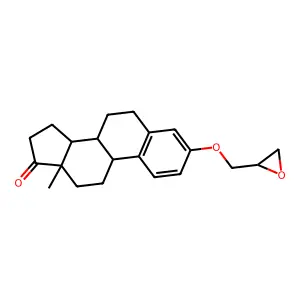 3-Epoxypropoxyestrone structure