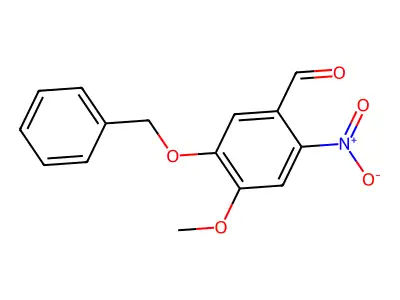 5-Benzyloxy-4-methoxy-2-nitrobenzaldehyde structure