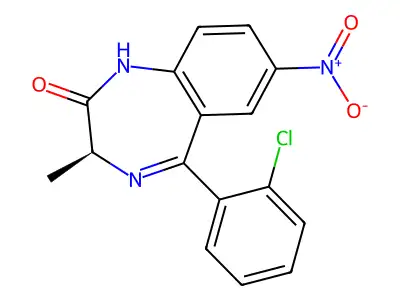 甲氯西泮 structure