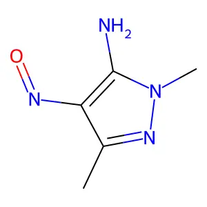1,3-Dimethyl-4-nitroso-1H-pyrazol-5-amine structure