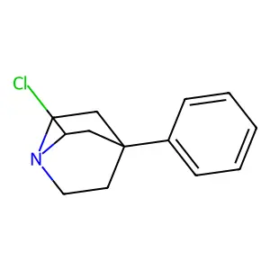 2-Chloro-4-phenyl-1-azabicyclo[2.2.2]octane structure