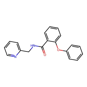 2-phenoxy-N-(2-pyridinylmethyl)benzamide structure
