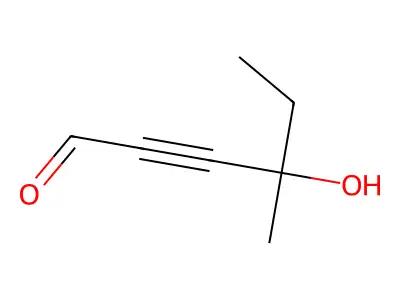 4-Hydroxy-4-methylhex-2-ynal structure
