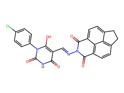 CAS 5868-08-6 - C25H15ClN4O5 structure