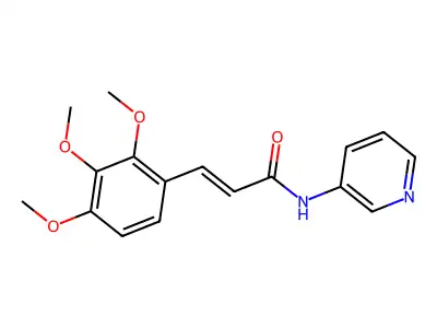N-pyridin-3-yl-3-(2,3,4-trimethoxyphenyl)prop-2-enamide structure