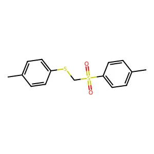 1-Methyl-4-({[(4-methylphenyl)sulfanyl]methyl}sulfonyl)benzene structure