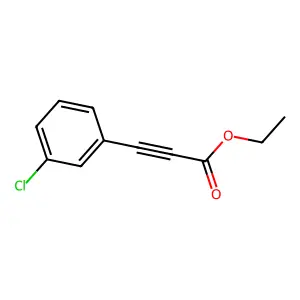 Ethyl 3-(3-chlorophenyl)prop-2-ynoate structure