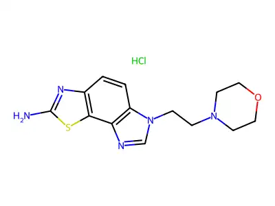 C14H17N5OS.5/2ClH structure
