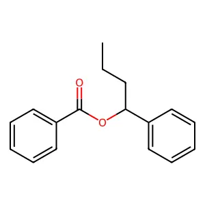 1-Phenylbutyl benzoate structure