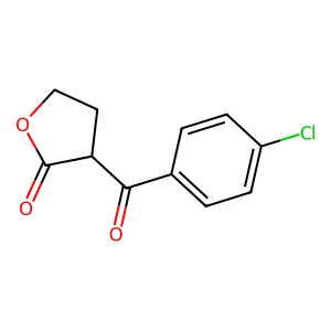 2(3H)-Furanone, 3-(4-chlorobenzoyl)dihydro- structure