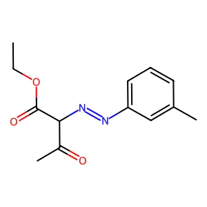 3-氧代-2-(间甲苯基偶氮)丁酸乙酯 structure