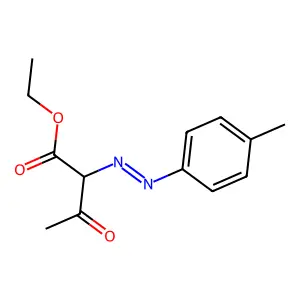 Ethyl 2-[2-(4-methylphenyl)diazenyl]-3-oxobutanoate structure
