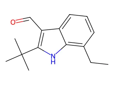 2-(tert-Butyl)-7-ethyl-1H-indole-3-carbaldehyde structure