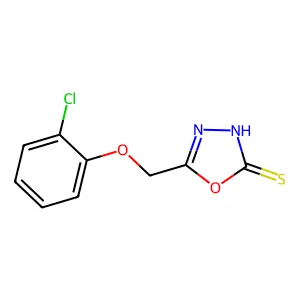 5-(2-Chloro-phenoxymethyl)-[1,3,4]oxadiazole-2-thiol structure