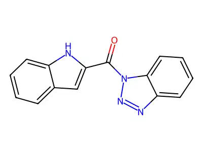 (1H-Benzotriazol-1-yl)(1H-indol-2-yl)methanone structure