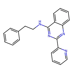 Phenethyl-(2-pyridin-2-yl-quinazolin-4-yl)-amine structure