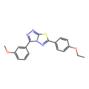 6-(4-Ethoxyphenyl)-3-(3-methoxyphenyl)-[1,2,4]triazolo[3,4-b][1,3,4]thiadiazole structure
