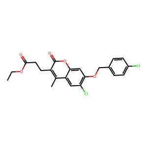 C22H20Cl2O5 structure
