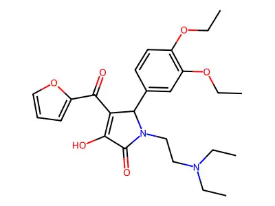 5-(3,4-Diethoxyphenyl)-1-[2-(diethylamino)ethyl]-4-(2-furylcarbonyl)-3-hydroxy-3-pyrrolin-2-one structure