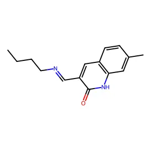 3-[(Butylimino)methyl]-7-methyl-2(1H)-quinolinone structure