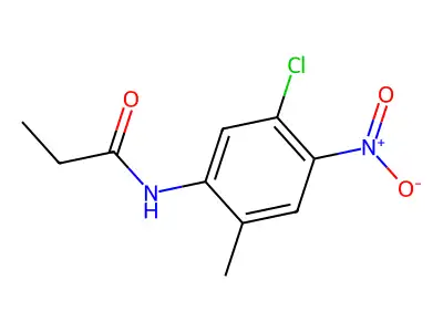 N-(5-chloro-2-methyl-4-nitrophenyl)propanamide structure