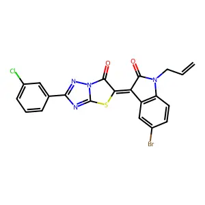 C21H12BrClN4O2S structure
