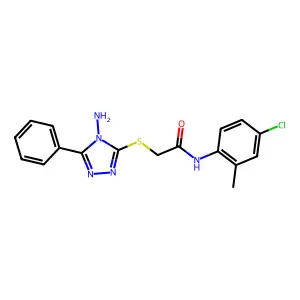 C17H16ClN5OS structure