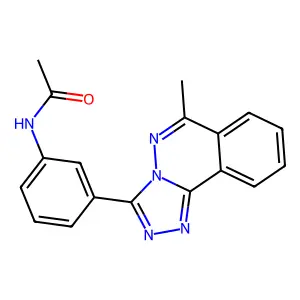 N-[3-(6-methyl-[1,2,4]triazolo[3,4-a]phthalazin-3-yl)phenyl]acetamide structure