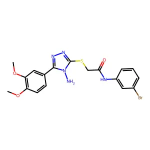 C18H18BrN5O3S structure