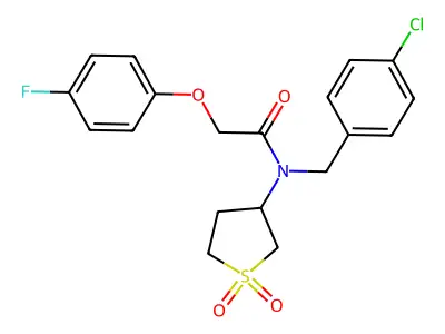C19H19ClFNO4S structure