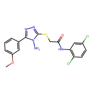 C17H15Cl2N5O2S structure