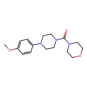 4-[4-(4-Methoxyphenyl)piperazine-1-carbonyl]morpholine structure