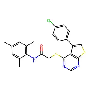 C23H20ClN3OS2 structure
