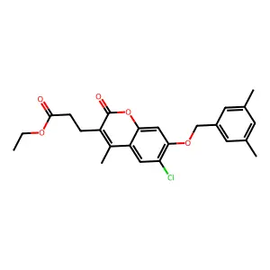 C24H25ClO5 structure