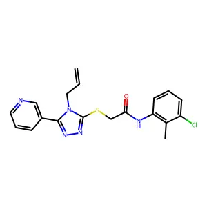 C19H18ClN5OS structure