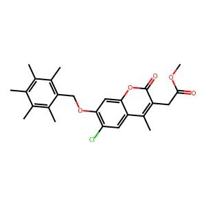 C25H27ClO5 structure