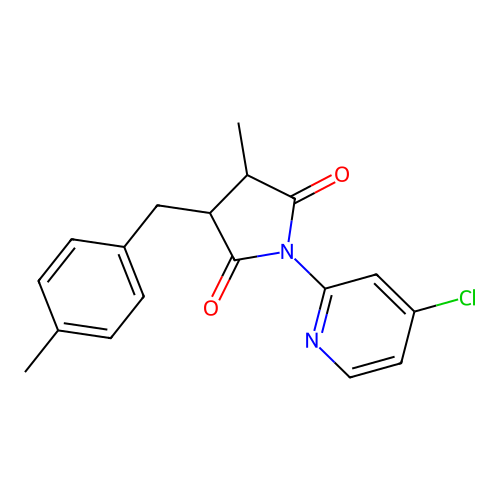 1-(4-Chloropyridin-2-yl)-3-methyl-4-(4-methylbenzyl)pyrrolidine-2,5-dione structure