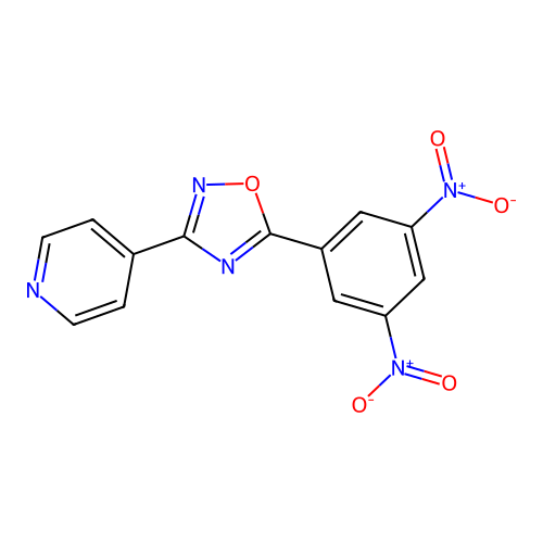 5-(3,5-Dinitrophenyl)-3-(4-pyridyl)-1,2,4-oxadiazole structure