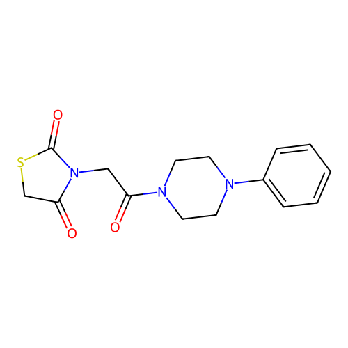 3-[2-Oxo-2-(4-phenylpiperazin-1-yl)ethyl]-1,3-thiazolidine-2,4-dione structure