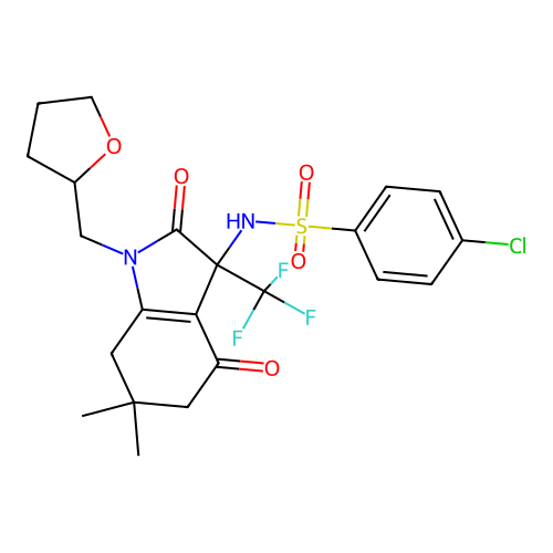 C22H24ClF3N2O5S structure