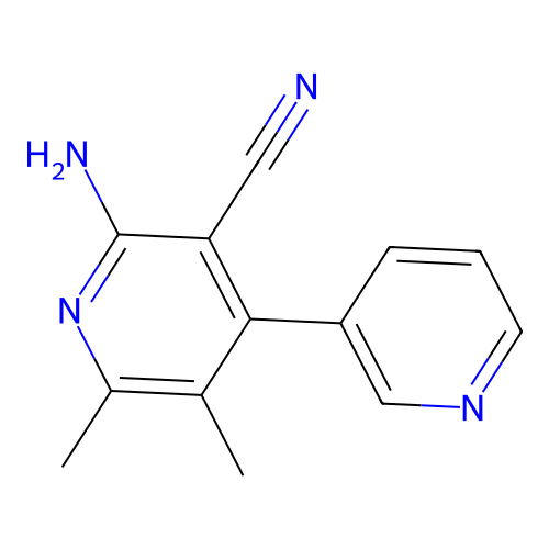 2'-Amino-5',6'-dimethyl-3,4'-bipyridine-3'-carbonitrile structure