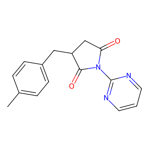3-(4-Methylbenzyl)-1-(pyrimidin-2-yl)pyrrolidine-2,5-dione structure