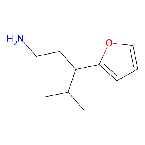 3-(Furan-2-yl)-4-methylpentan-1-amine structure