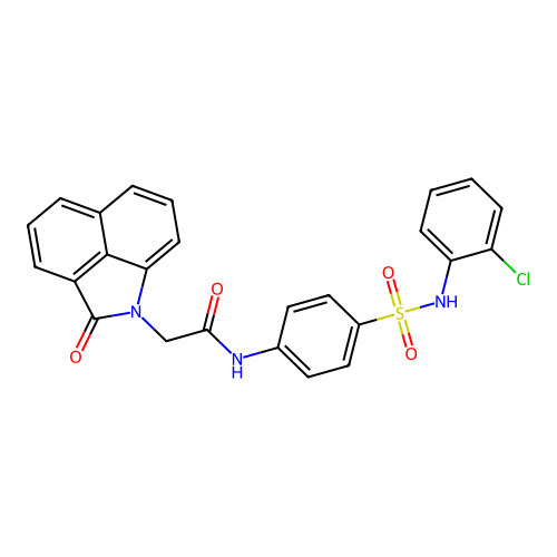 C25H18ClN3O4S structure