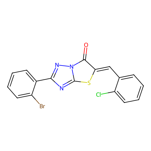 C17H9BrClN3OS structure
