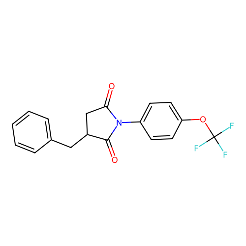 3-Benzyl-1-[4-(trifluoromethoxy)phenyl]pyrrolidine-2,5-dione structure