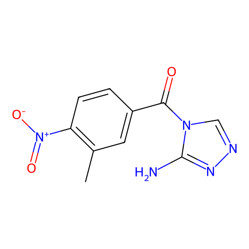 (3-amino-4H-1,2,4-triazol-4-yl)(3-methyl-4-nitrophenyl)methanone structure