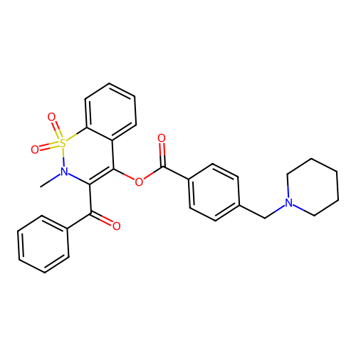 (3-benzoyl-2-methyl-1,1-dioxo-1 structure