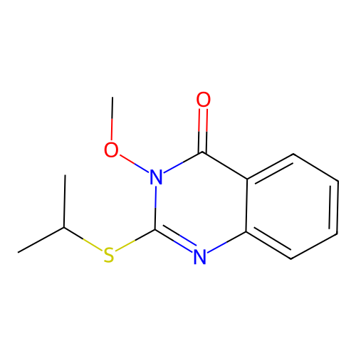 2-Isopropylsulfanyl-3-methoxy-3H-quinazolin-4-one structure